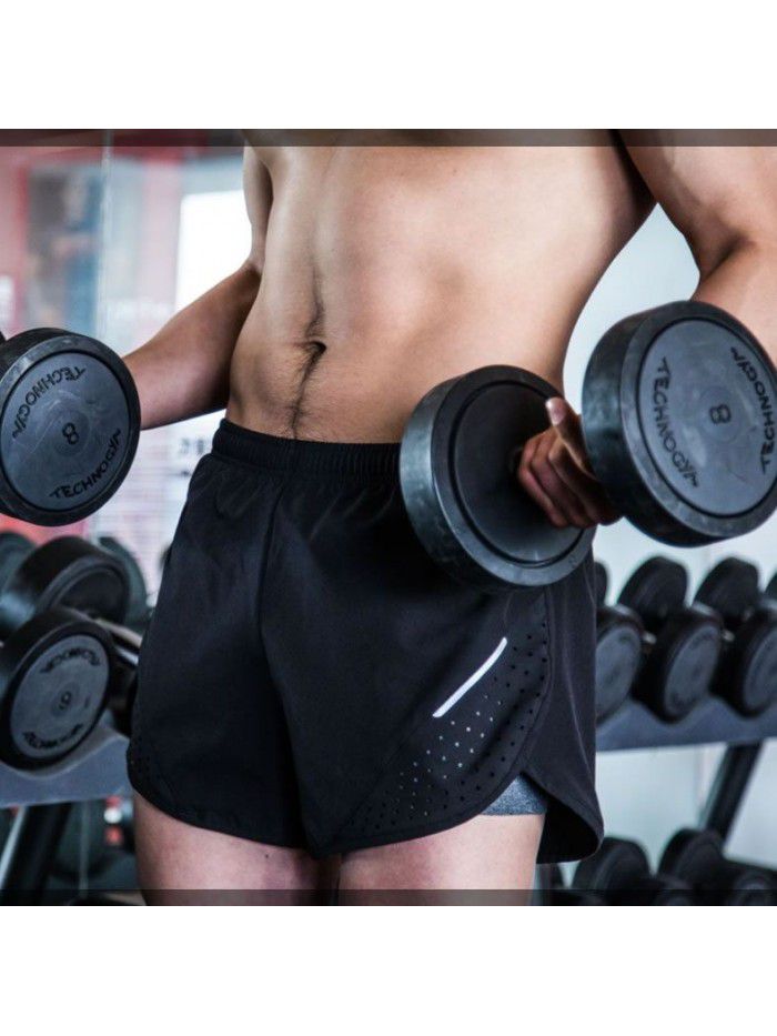 Men's Running Shorts Quick Dried Anti Runout Sports Shorts Fitness Marathon Shorts 
