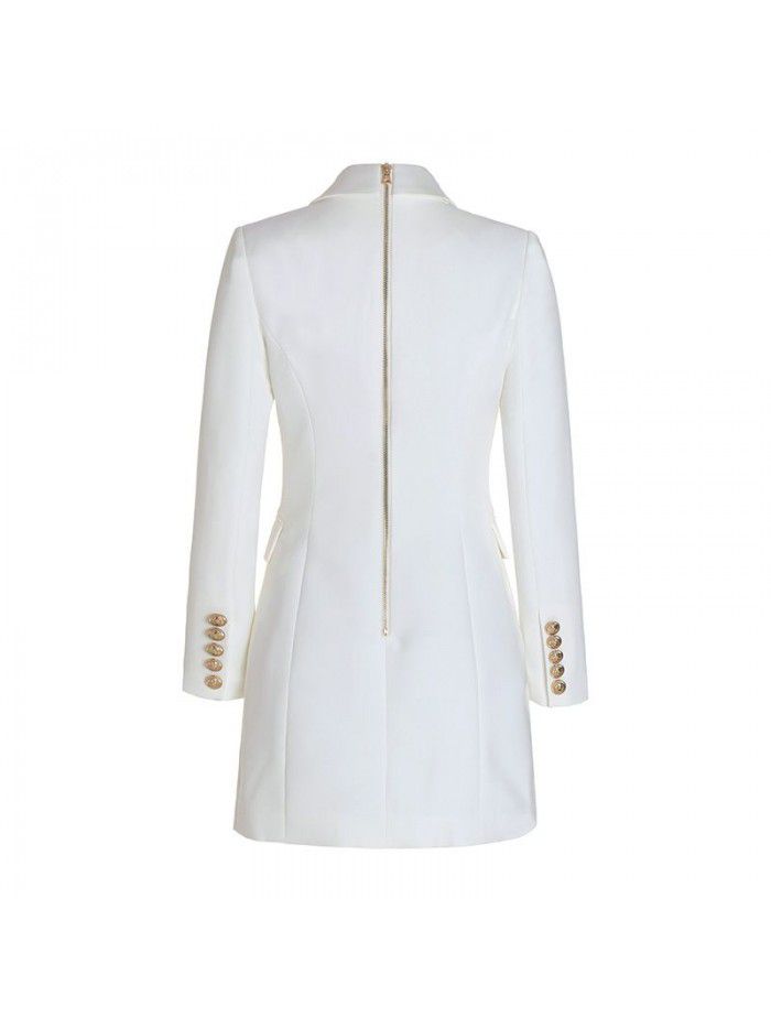 Suit Dress Black White Slim Fit Commuter Dress Dress Dress Dress Women's Fashion 