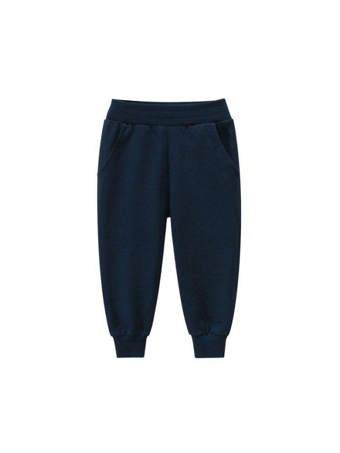 Children's Spring and Autumn Solid Color Children's Sports Pants Boys' Pants 