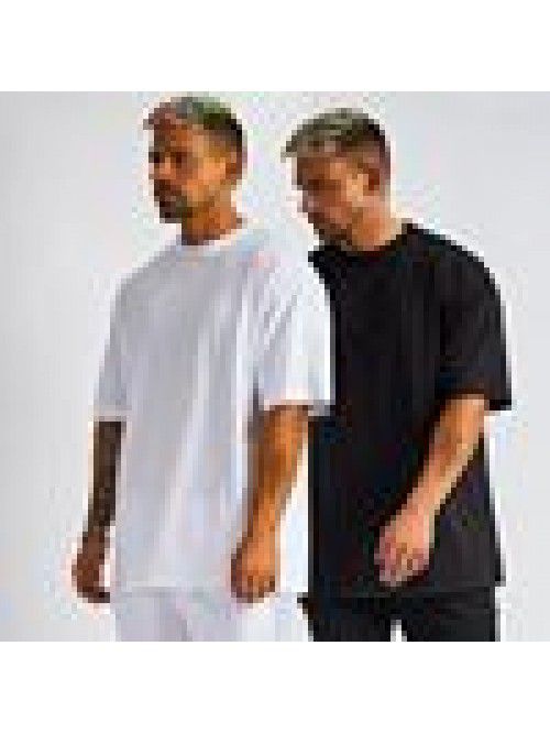 Clothing Men's T-shirt Pure Cotton Drop Shoulder L...