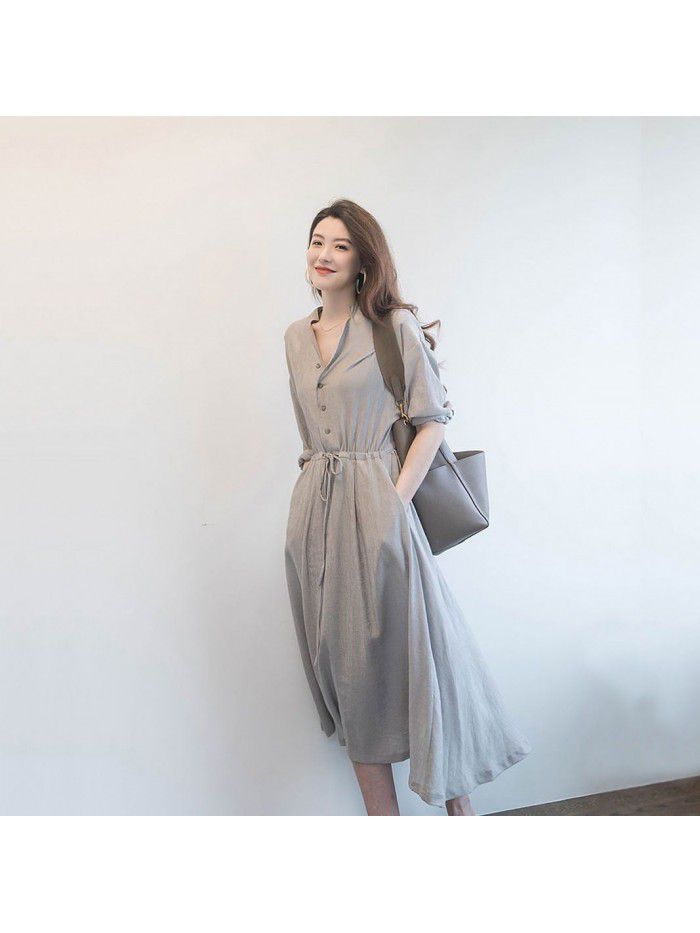 New Women's Shirt Grey Dress 