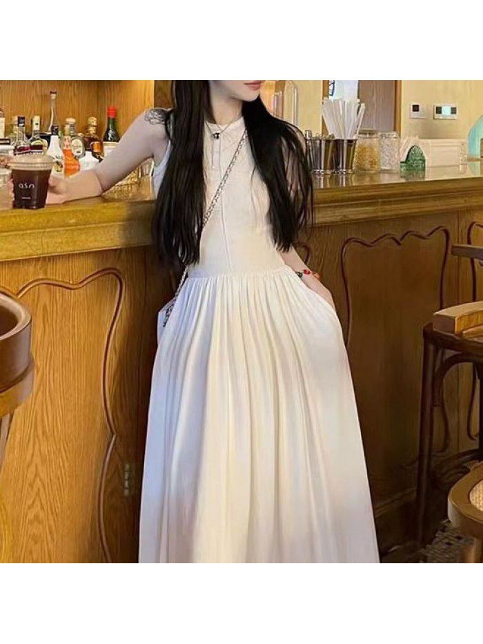 Design Sense Long Skirt Slim Fit Large Swing Dress  Design Sense Long Skirt Slim Fit Large Swing Dress