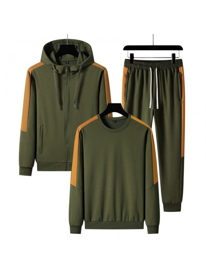 New Autumn Cotton Sports Set for Men and Women, Same Style Couple, Hooded, Casual Morning Running, Female Slim Fit Couple 
