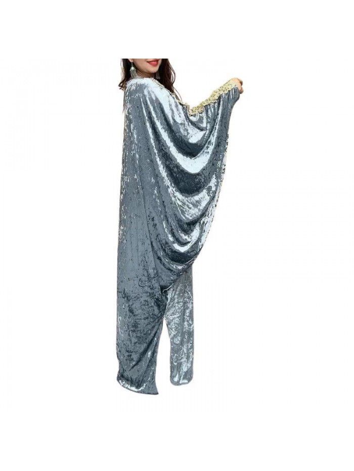 Loose oversized dress with summer glitter 