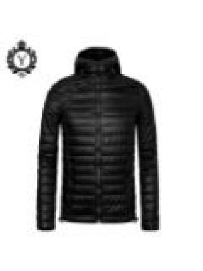 Lightweight hooded cotton jacket for men, European and American casual short cotton jacket