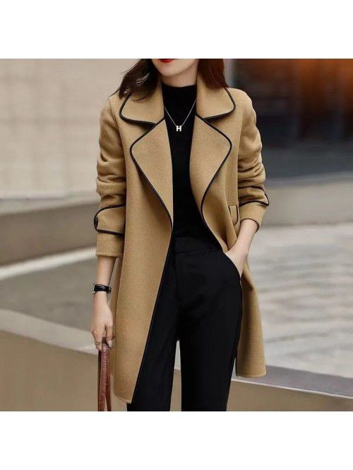 Winter new high-end double-sided woolen coat, cash...