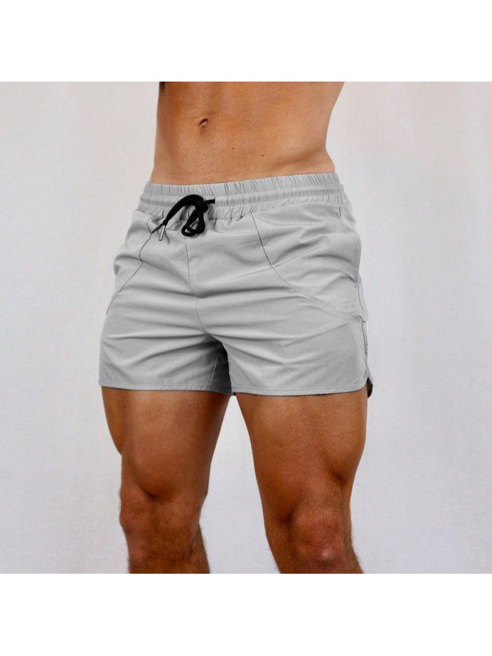 Summer Fitness Sports Shorts Light Board Triple Pants Men's Quick Drying Breathable Stretch Shorts 