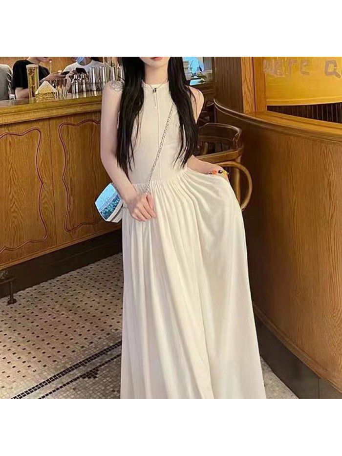 Design Sense Long Skirt Slim Fit Large Swing Dress  Design Sense Long Skirt Slim Fit Large Swing Dress