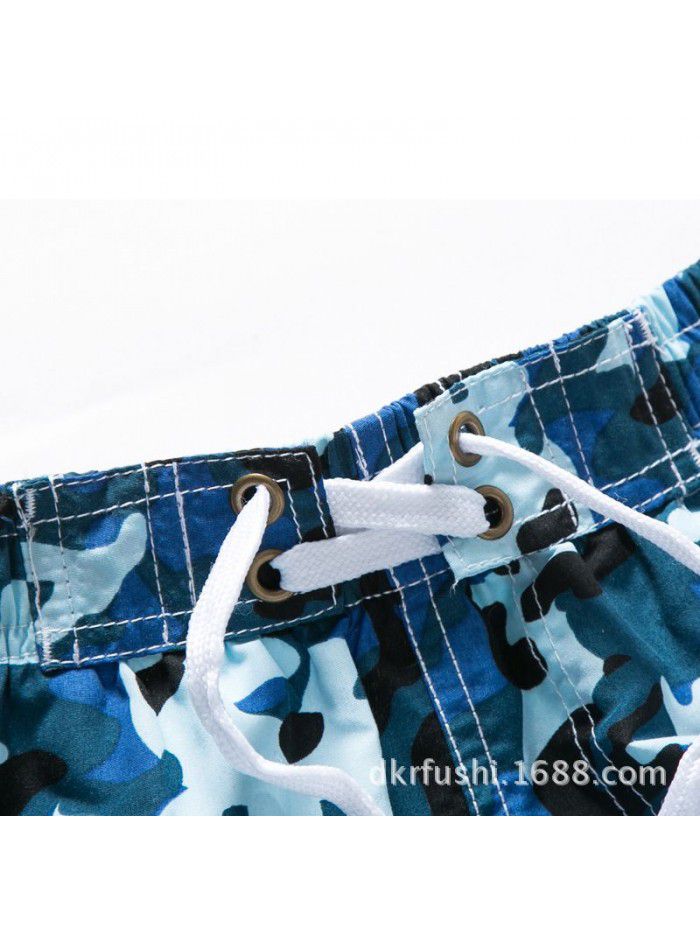 Templon's 17 year new children's camouflage beach pants Men's loose casual beach surfing shorts Men's 1709# 