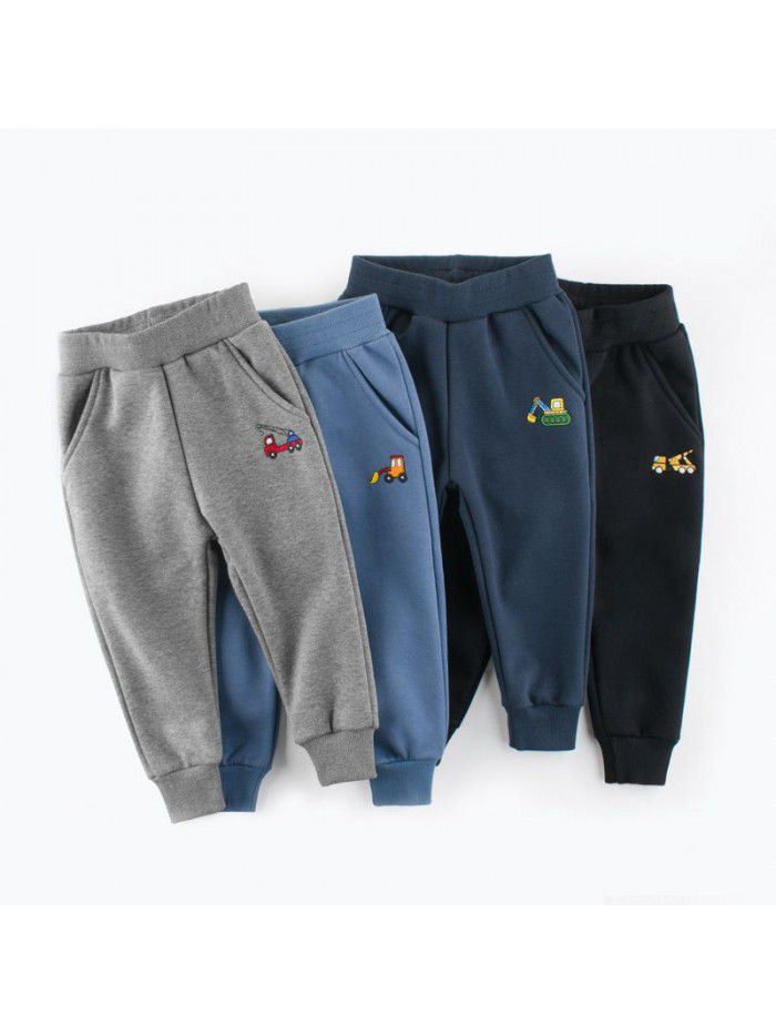 Autumn and Winter New Children's Plush Pants Baby Pants Children's Guard Pants 