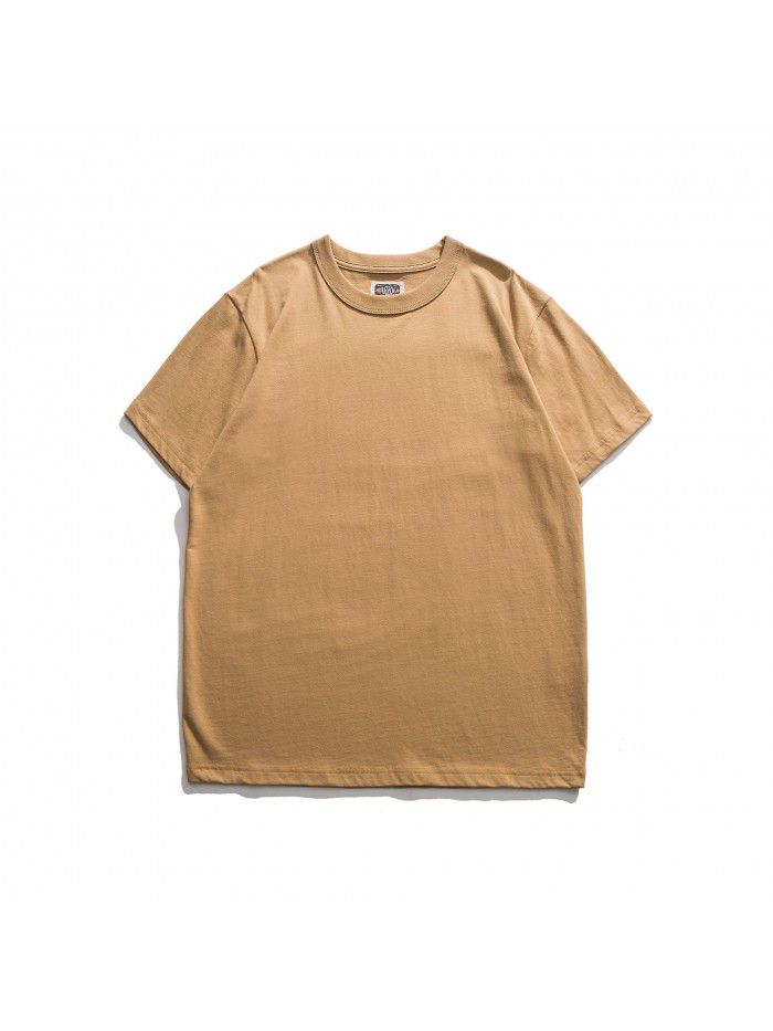 Classic slim fitting short-sleeved men's T-shirt is comfortable, soft and skin-friendly, high-quality cotton short T 