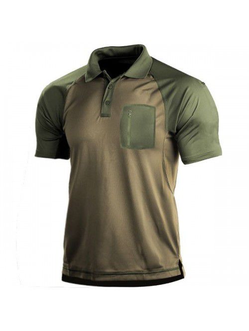 Men's T-shirt Summer Men's Outdoor Retro Contrast ...
