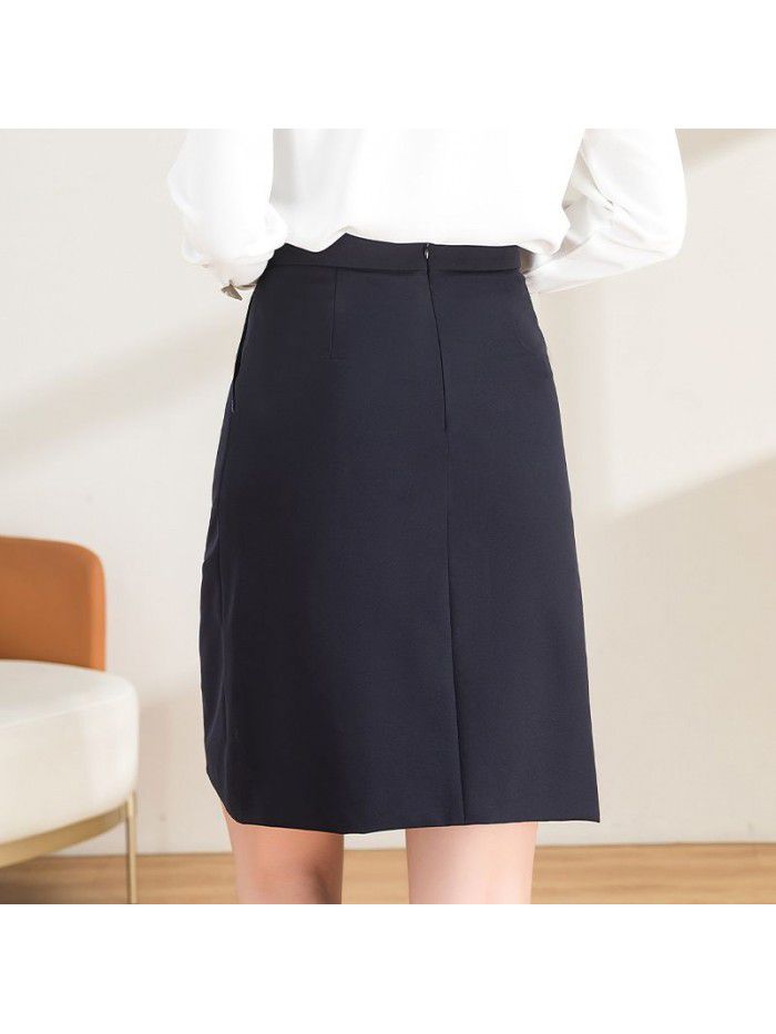 Women's Summer Versatile New Korean Version High Waist Slim Fit Slim Slim Slim Slim Slim Slim Professional Skirt 