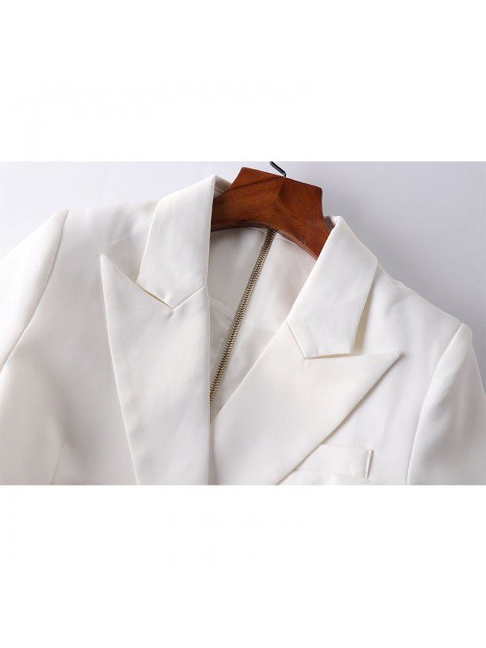 Suit Dress Black White Slim Fit Commuter Dress Dress Dress Dress Women's Fashion 