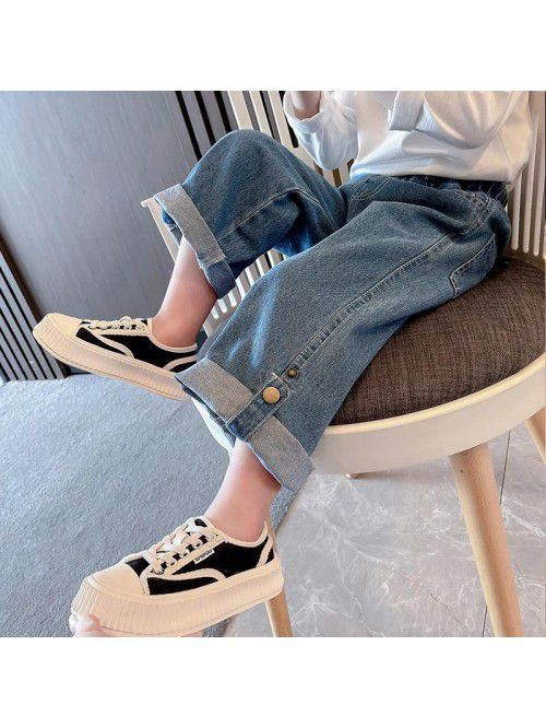 Girls' Jeans Spring and Autumn New Korean Women's ...