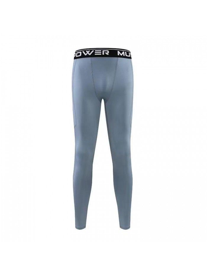 New Quick Drying Pants for Men's Basketball Sports Underlay Tight Pants with Pockets for Fitness 