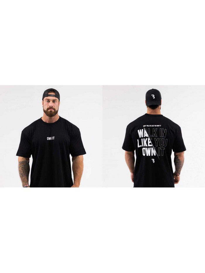 Cotton Short Sleeve T-shirt for Men and Women Summer New Trend Fitness Top Loose Fit