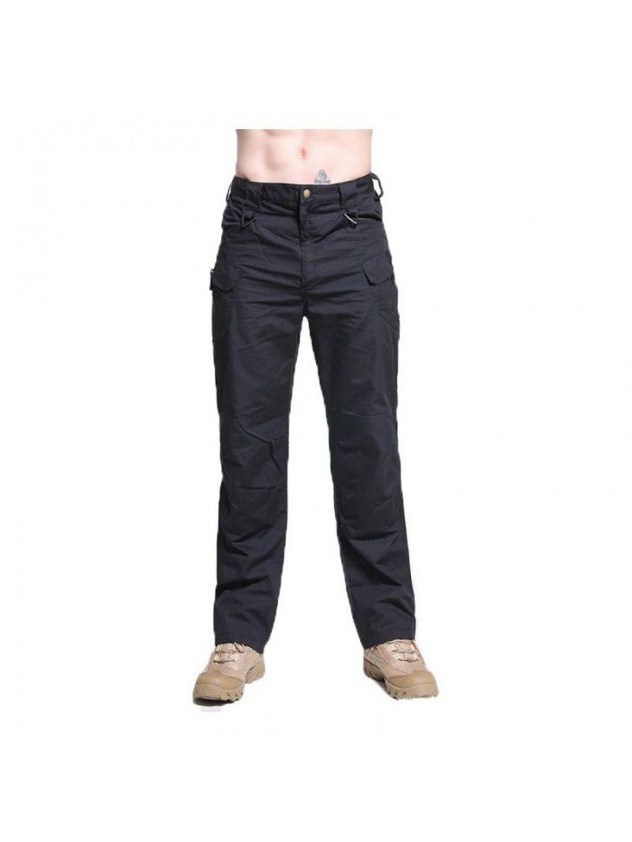 Plaid Multi Pocket Casual Work Wear Pants Men's Outdoor Charge Sports Tactical Pants 