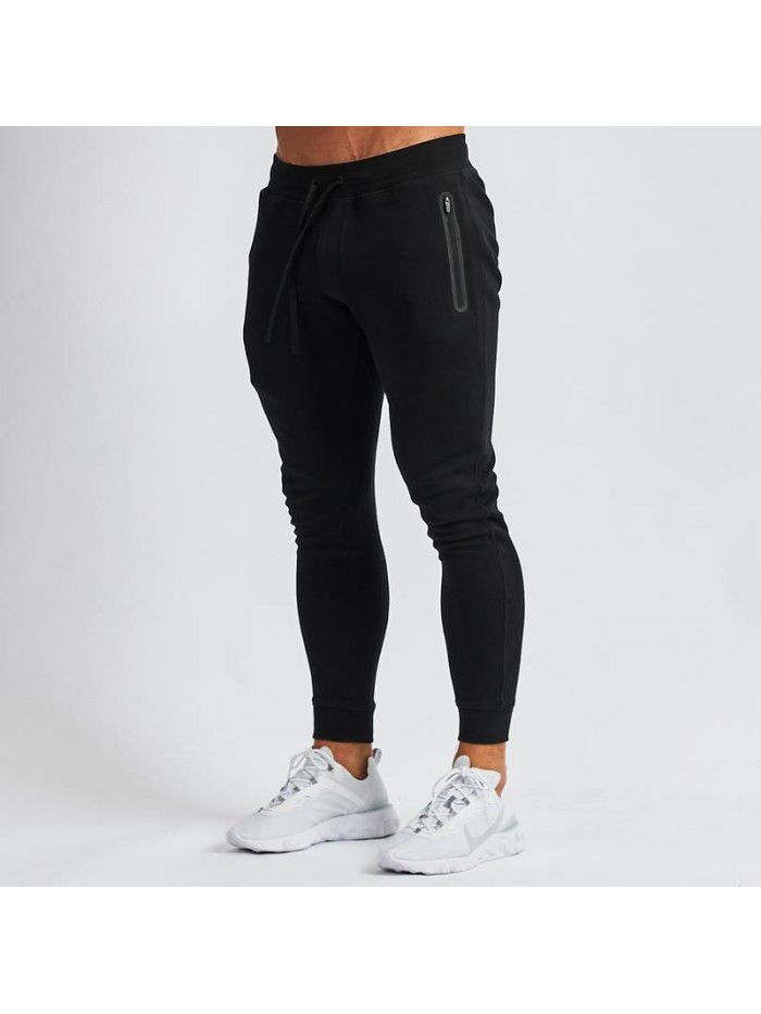 Crazy Muscle Spring and Autumn Fitness Set Men's Outdoor Running Hooded Sweater Pants Casual Two Piece Set 