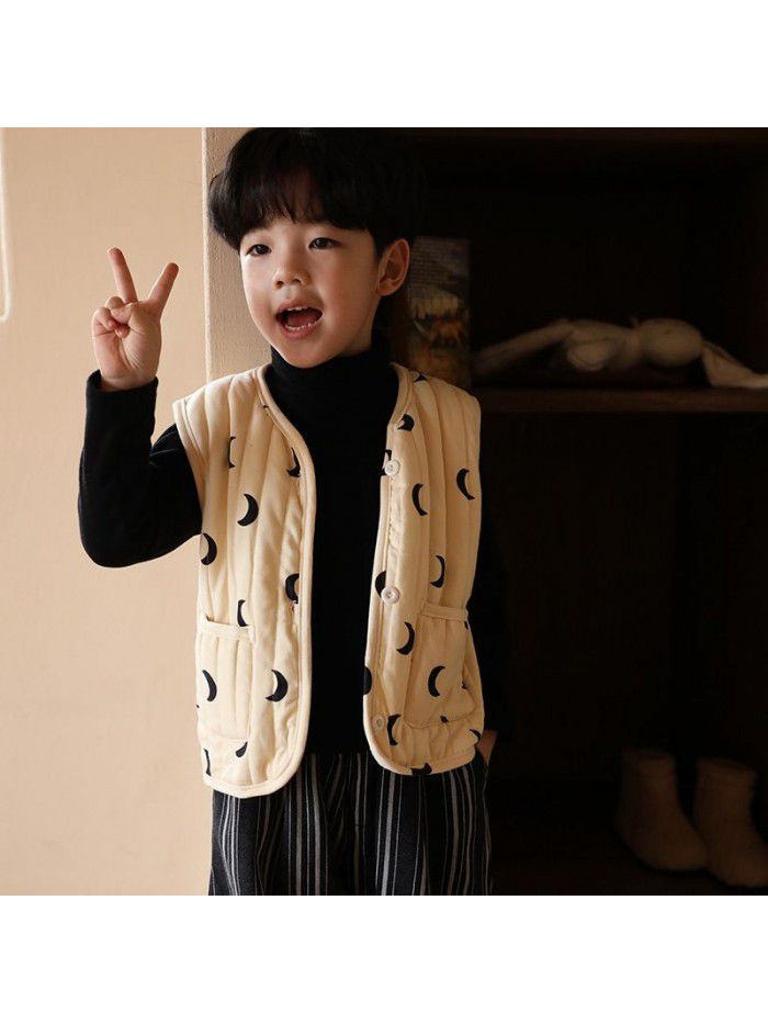 Children's silk cotton vest, children's baby, lady, and foreign style cotton vest