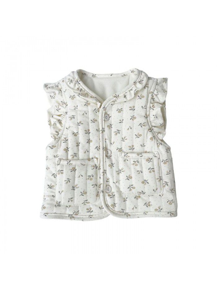 Children's silk cotton vest, children's baby, lady, and foreign style cotton vest