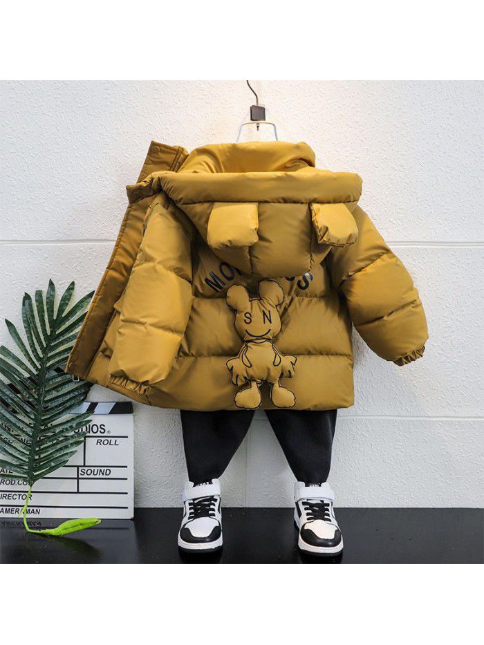 Children's down jacket, boys' winter clothing, white duck down jacket, small and medium-sized children's clothing, children's clothing, trendy baby