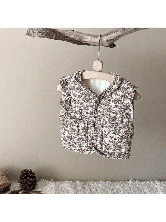 Children's silk cotton vest, children's baby, lady, and foreign style cotton vest