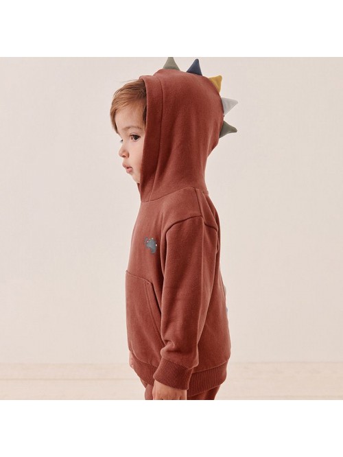 Autumn and winter long sleeved plush hoodie set, n...