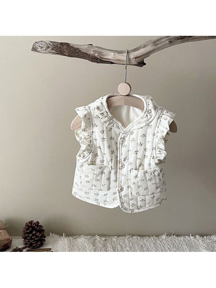 Children's silk cotton vest, children's baby, lady, and foreign style cotton vest
