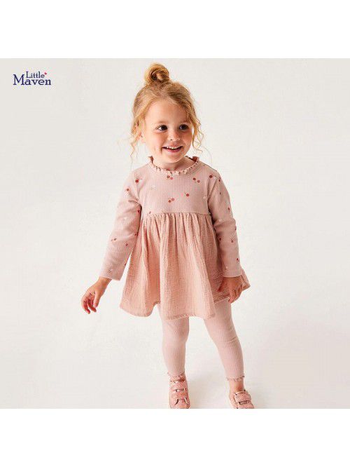 Autumn girls set, children's long sleeved leggings...
