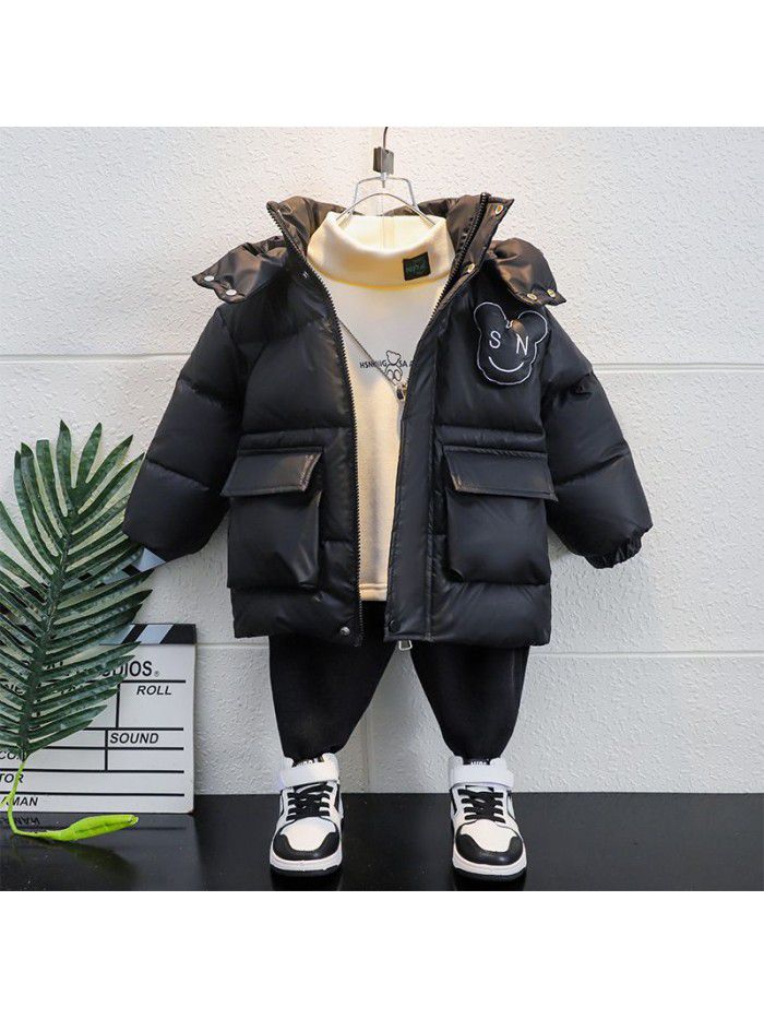 Children's down jacket, boys' winter clothing, white duck down jacket, small and medium-sized children's clothing, children's clothing, trendy baby