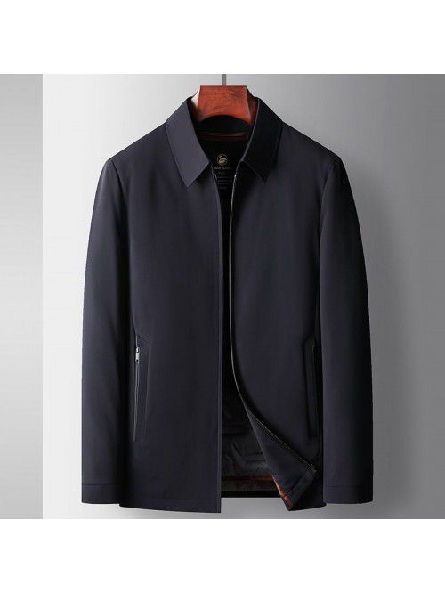 Men's down jacket autumn and winter 90 white goose...