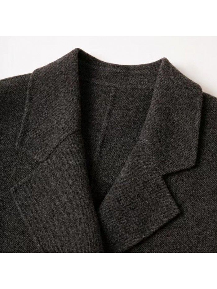 Short suit woolen coat, wool jacket, woolen fabric