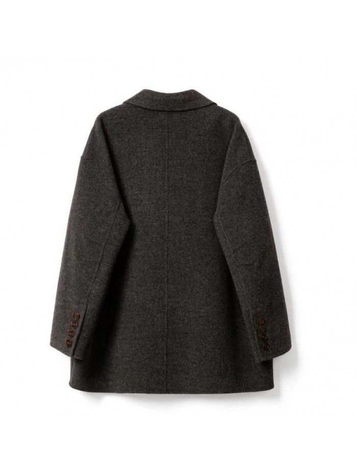 Short suit woolen coat, wool jacket, woolen fabric