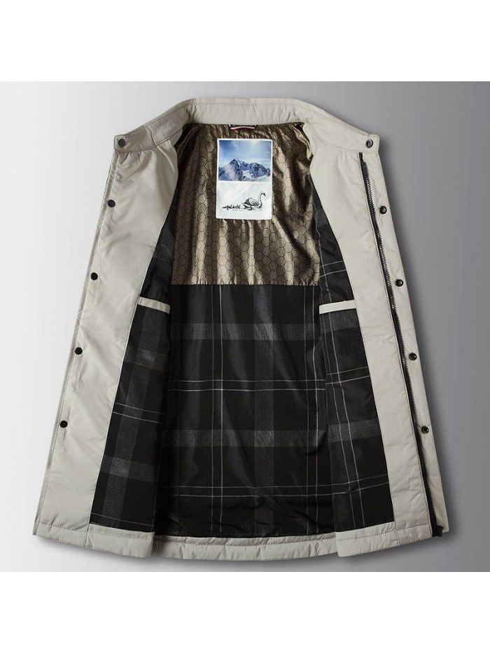 Men's down jacket for autumn and winter, youth shirt version, warm and lightweight business down jacket trend