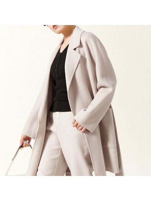 Double faced cashmere coat, woolen coat, small coa...