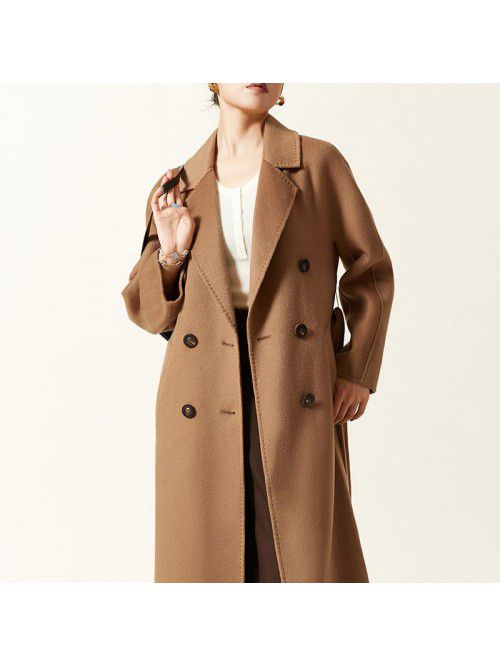 Classic double-sided cashmere coat, pure cashmere ...