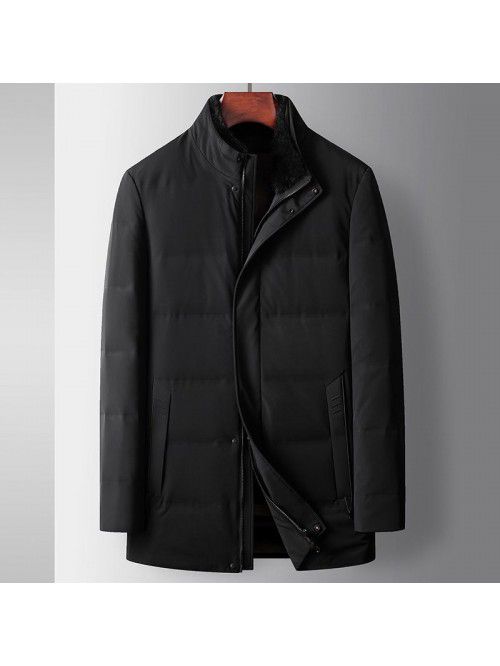 Men's fur winter thickened detachable golden mink ...