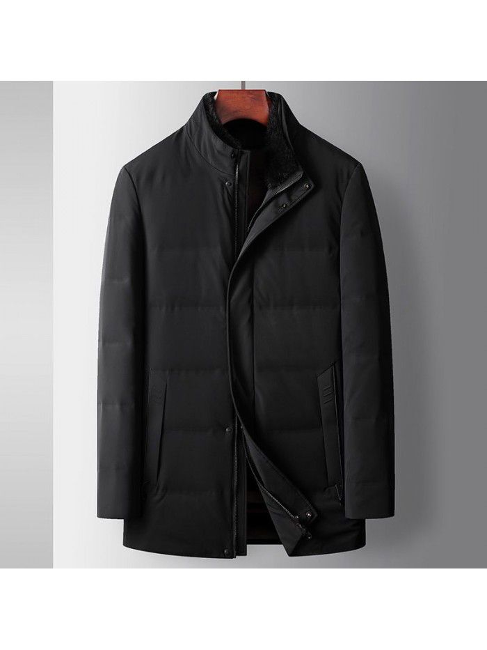 Men's fur winter thickened detachable golden mink inner liner fur integrated middle-aged and young mink leaders overcome